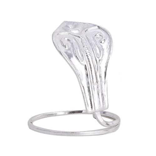 DHRUVS COLLECTION 925 Pure Silver BIS Hallmarked Nag Devta Snake Idol for Shivling Pooja, Kaal Sarp Dosh Nivaran & Temple Donation - Handcrafted Chandi Naag for Home Mandir Decor & Gifting - Image 3