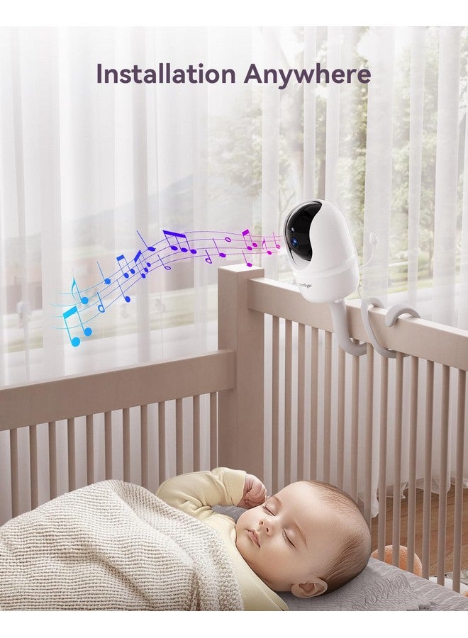 Comfyer Baby Monitor Mount for BM01, 16.5 Inch Flexible Arm Bracket, Stable Camera Holder Attaches to Crib, No Tools or Wall Damage - Image 2
