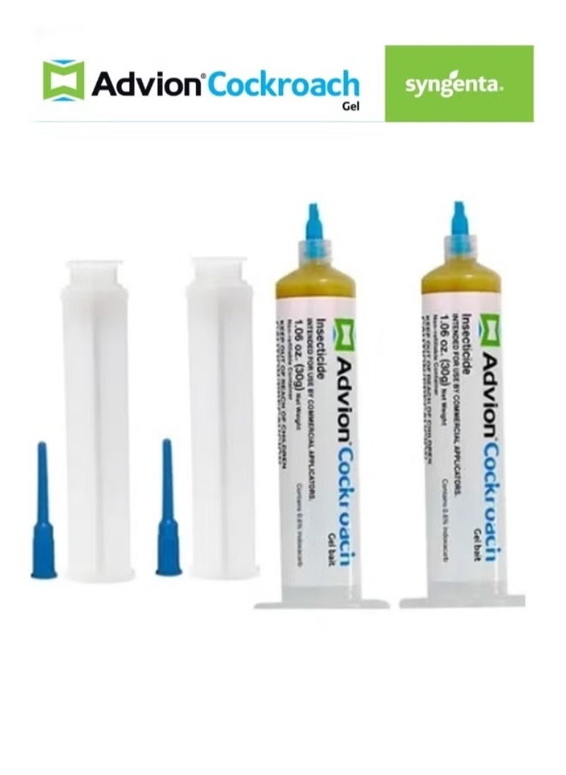 syngenta Effective and Non-Toxic Advion Cockroach Gel Bait 30g - Simple Solution for Home Roach Problems 