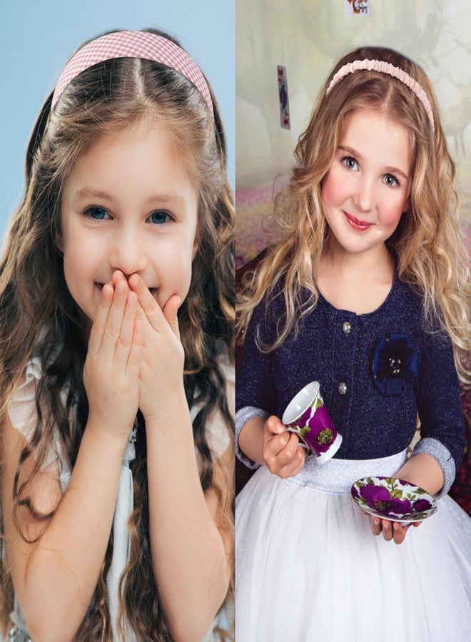 VELSCRUN 7 Pcs Different Headbands for Women Fashion Pink Solid Head Bands Pearl Headband Non Slip Hair Band for Womens Thin Thick Short Hair Face Wash Hair Accessories Gifts for Women Gilrs - Image 4