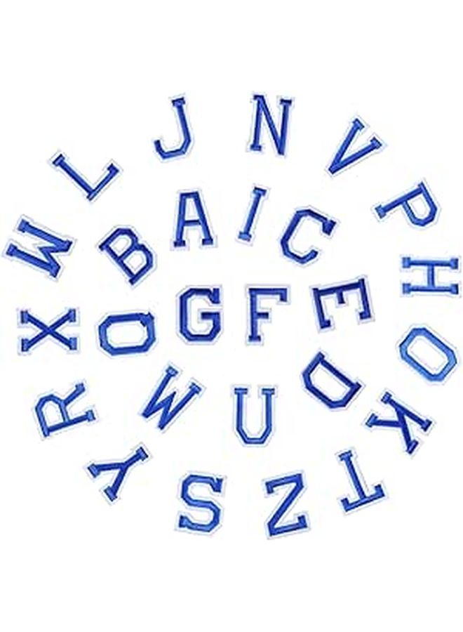 26pcs Navy Iron On Embroidered Letter Patches For Clothing DIY Sewing Appliques - Image 1