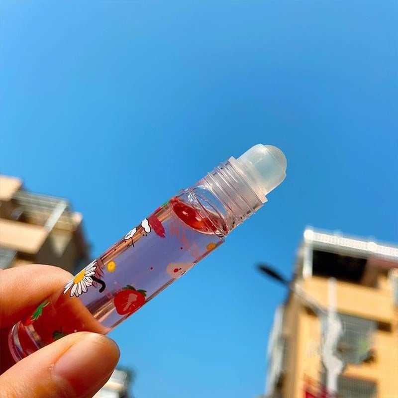 Strawberry Fruit Extract Brightening Organic Plumping Lip Oil - Image 2