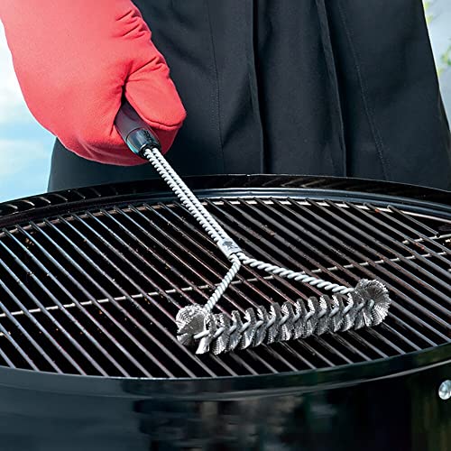 SG-Mart Grill Brush, BBQ Brush and Scraper, 12 Inch 2-Sided Barbecue Grill Brush for All Grill Cleaning - Image 3
