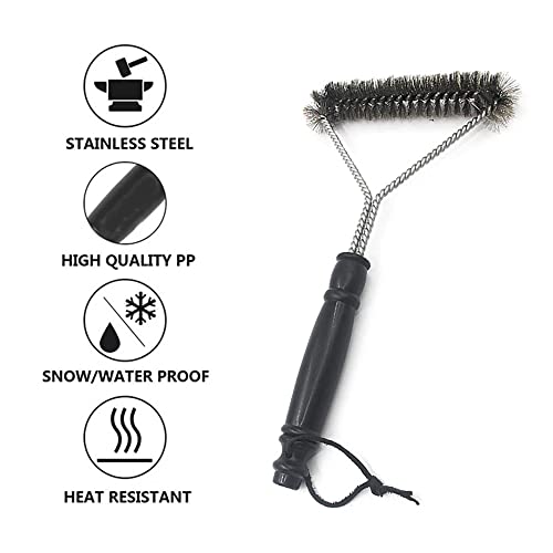 SG-Mart Grill Brush, BBQ Brush and Scraper, 12 Inch 2-Sided Barbecue Grill Brush for All Grill Cleaning - Image 2