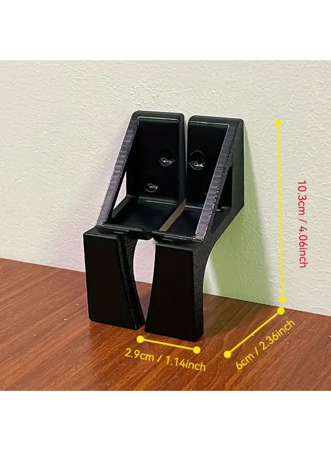 Black Vinyl Record Wall Mount Holder Display Stand For Home Decor - Image 4