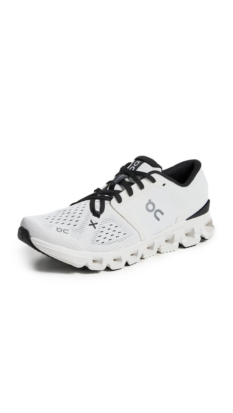 On Women's Cloud X 4 Sneakers, Ivory/Black, 7.5 Medium US - Image 1