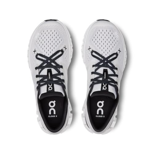 On Women's Cloud X 4 Sneakers, Ivory/Black, 7.5 Medium US - Image 3