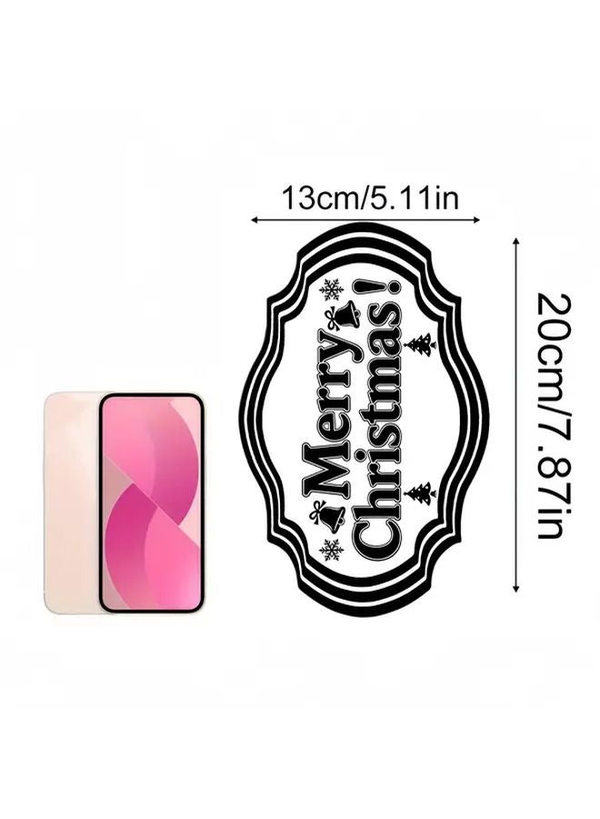 Black And White Wood Christmas Tree Wall Sign Merry Christmas Decoration - Image 3