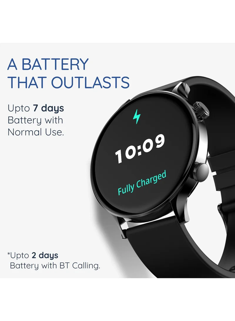 بيبل Vast 1.43" Smartwatch for Men and Women, AMOLED Display, Always On, Bright HD Display, Bluetooth Calling, Multi-Sports Modes, Health Suite, Sleep Monitor, Alarm & Notifications