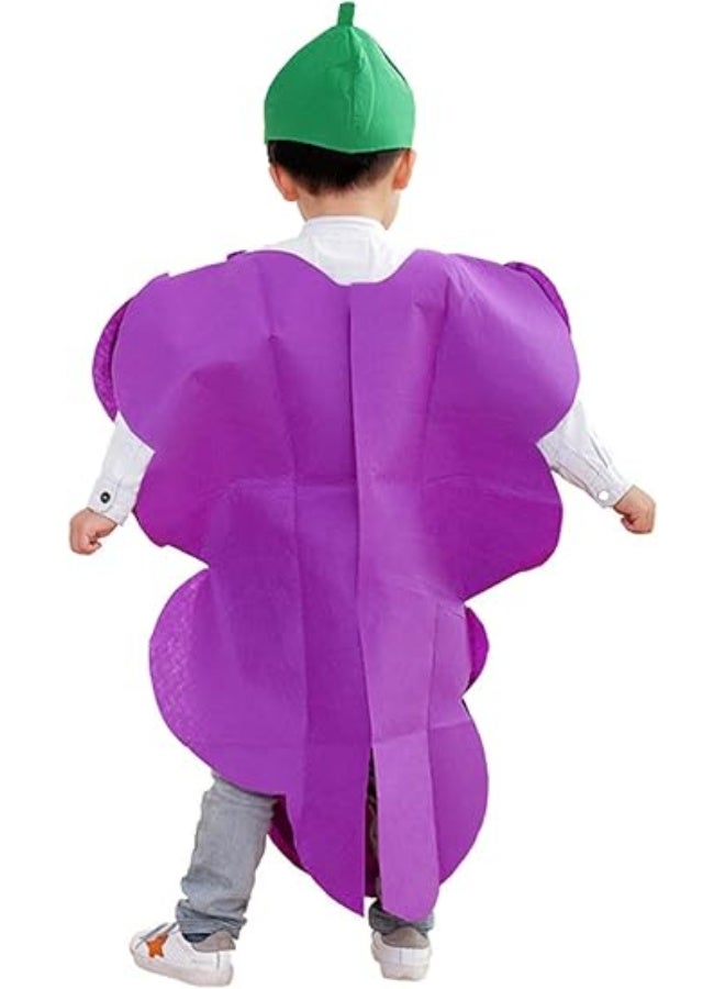 HI-FINE Unisex Halloween Costume Dress Set Fruits Costume Suit with Hat - Image 4