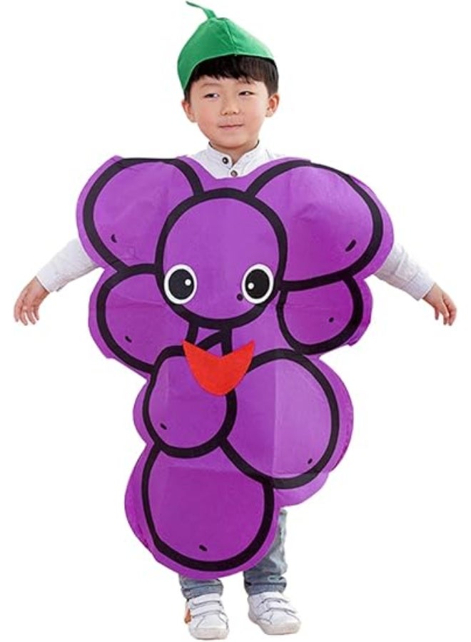 HI-FINE Unisex Halloween Costume Dress Set Fruits Costume Suit with Hat - Image 1