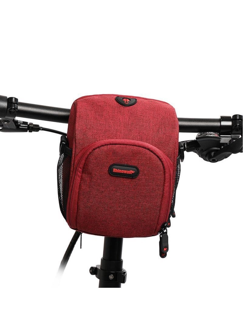 Generic Rhinowalk Rhino Bicycle Front Handle Bag Multifunctional Single Shoulder Crossbody Mobile Phone Bag Cycling Equipment Bag TF910 Red 