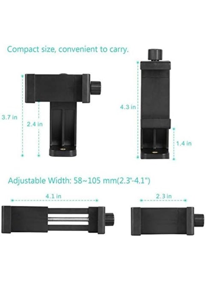 Universal 360° Rotating Tripod Phone Mount – Cell Phone Holder with Wireless Remote for Tripod, Selfie Stick & Monopod, Compatible with Most Smartphones - Image 2