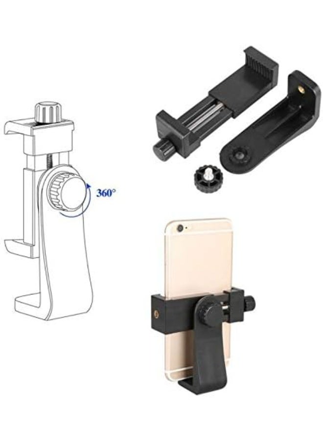 Universal 360° Rotating Tripod Phone Mount – Cell Phone Holder with Wireless Remote for Tripod, Selfie Stick & Monopod, Compatible with Most Smartphones - Image 3