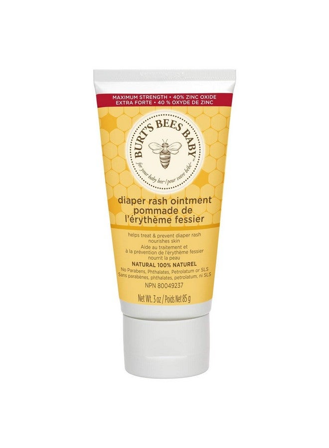 بيرتس بيز مرهم بيرتس بيز بيبي بي الطبيعي ١٠٠٪ لعلاج طفح الحفاضات، أنبوب ٣ أونصات (عبوة من ٣ قطع)