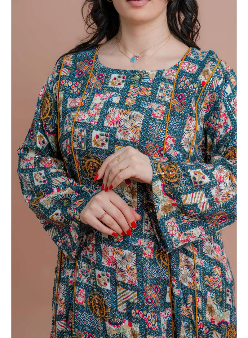 IKKXA Abstract Geometric Maxi