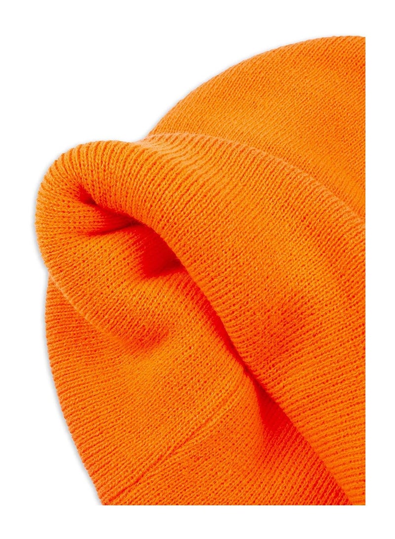 Levi's Levi's All-Gender Classic Knit Cuffed All Season Beanie Hat, Neon Orange, One Size  - Image 5