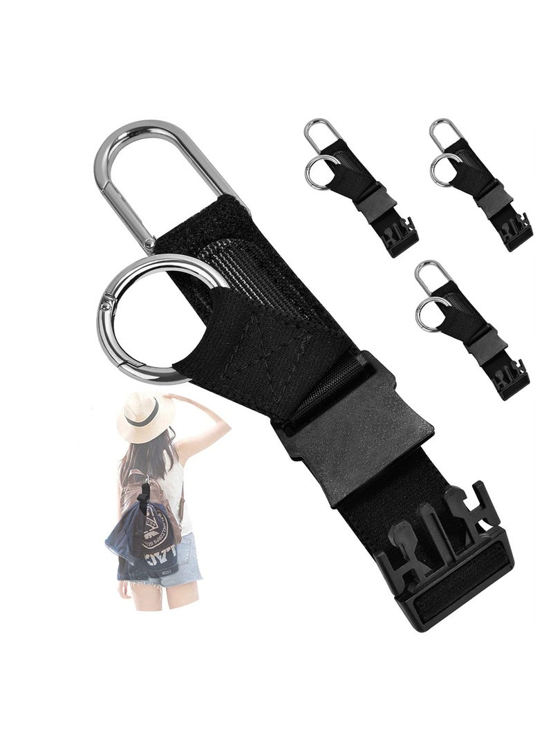 Luckam Elastic Jacket Gripper Travel Strap, Suitcase Straps Belts with D-Ring Hooks and Buckle, Heavy Duty Luggage Straps for Travel Luggage, Hands Free Travel Accessories (4 Pack) - Image 1