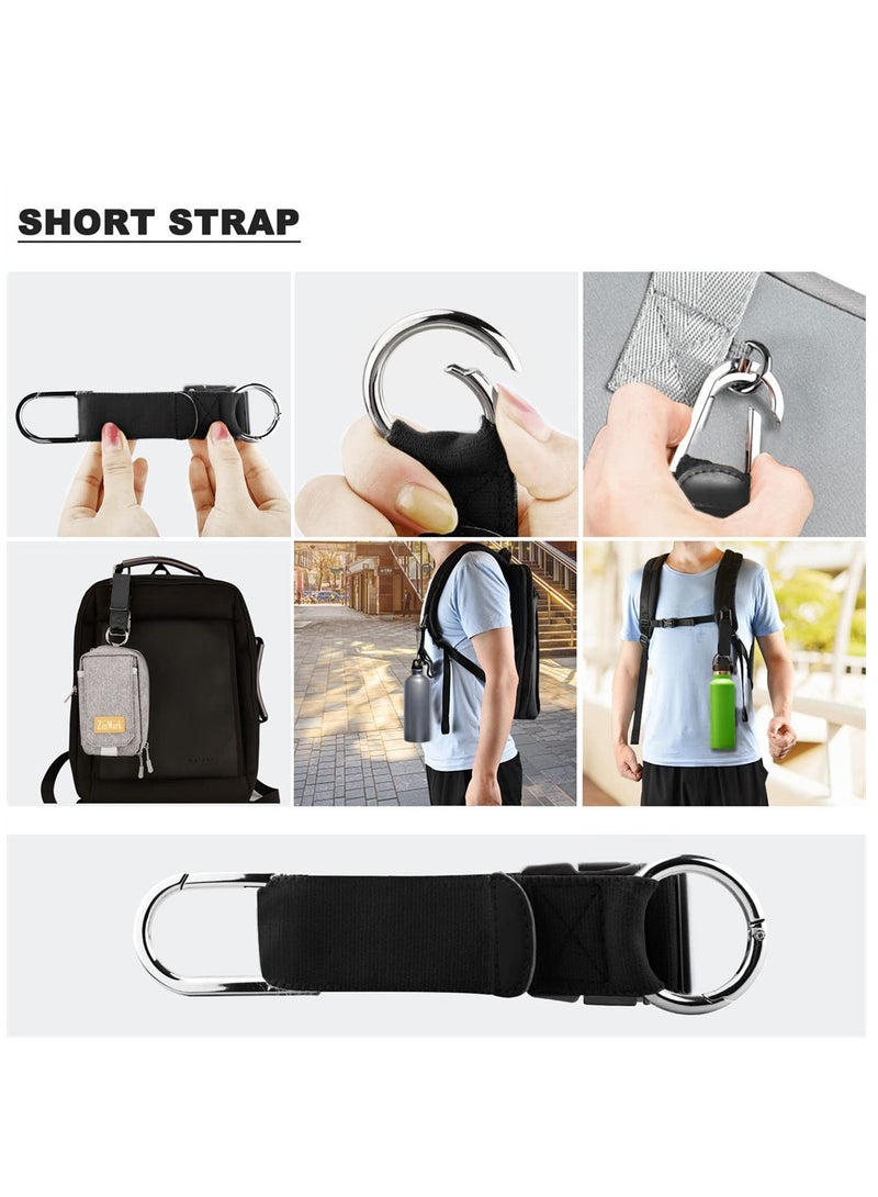 Luckam Elastic Jacket Gripper Travel Strap, Suitcase Straps Belts with D-Ring Hooks and Buckle, Heavy Duty Luggage Straps for Travel Luggage, Hands Free Travel Accessories (4 Pack) - Image 3