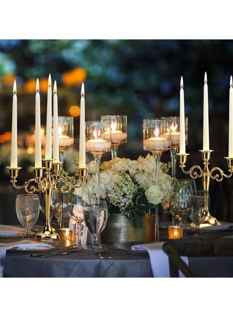 Vision Lukadah Premium Quality Unscented  Candles, Long Burning Hours, Decorative Taper Candles, SPA Candles, Romantic - Dripless Clean Burning Smokeless Dinner Candle | 10 Pcs - Image 2