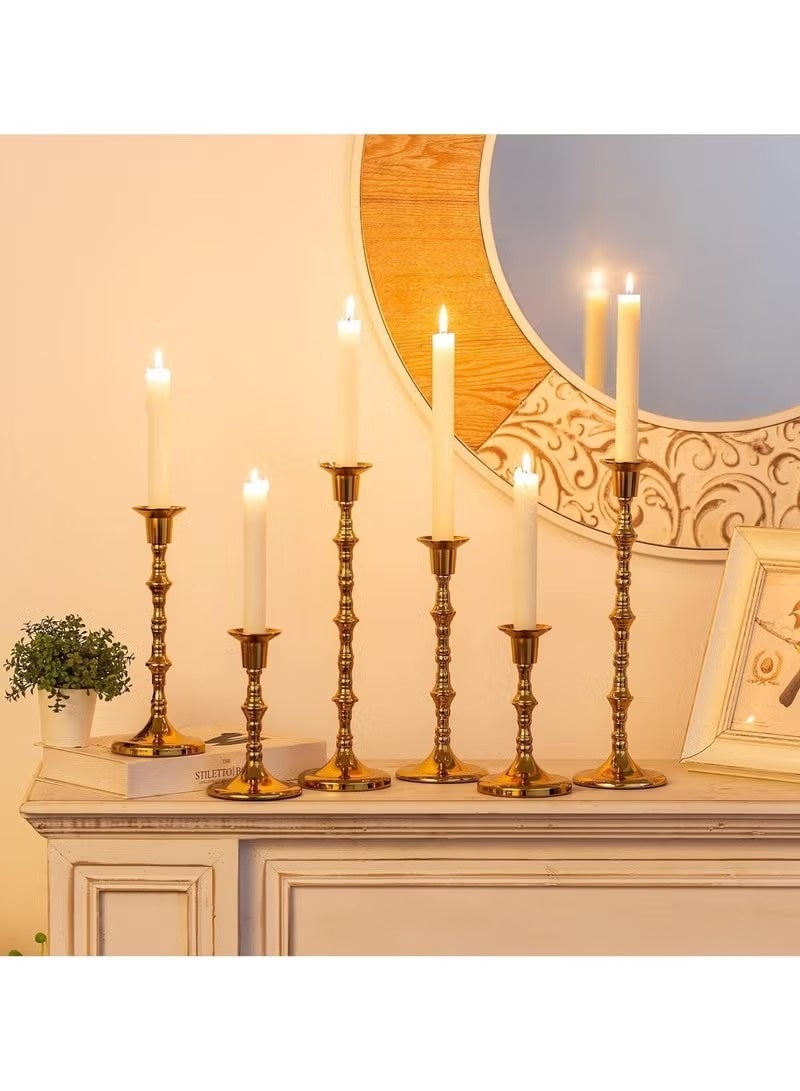 Vision Lukadah Premium Quality Unscented  Candles, Long Burning Hours, Decorative Taper Candles, SPA Candles, Romantic - Dripless Clean Burning Smokeless Dinner Candle | 10 Pcs - Image 3