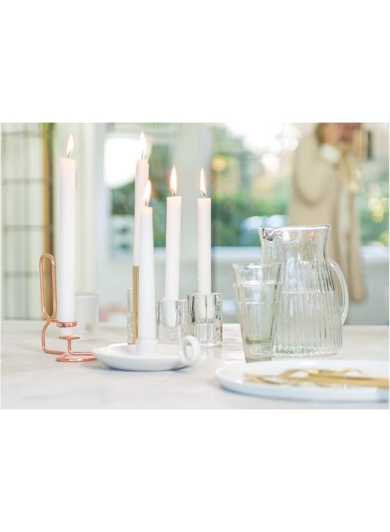 Vision Lukadah Premium Quality Unscented  Candles, Long Burning Hours, Decorative Taper Candles, SPA Candles, Romantic - Dripless Clean Burning Smokeless Dinner Candle | 10 Pcs - Image 5