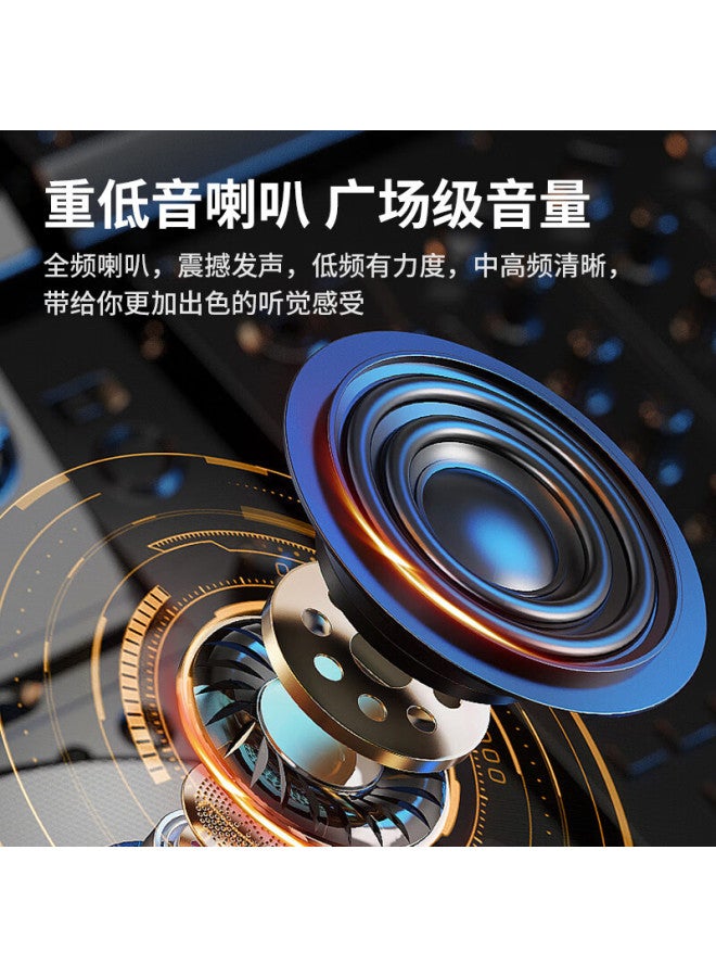 aigo Bluetooth Speaker Outdoor Square Dance Audio Large Volume Portable Handheld Speaker Mini Home Subwoofer Amplifier - Image 3