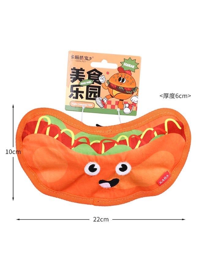 general 4 Pack No Stuffing Squeaky Dog Toys – Crinkle Plush Chew Toys for Small Medium Large Dogs – Interactive Food-Shaped Toys with Squeakers for Boredom, Teething, and Training - Image 4