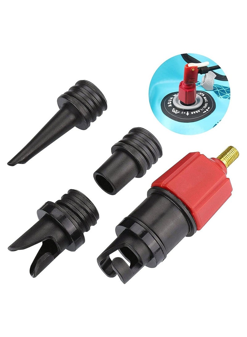 Generic 4 Nozzles Sup Pump Adaptor Air Pump Converter, Boat Air Valve Adaptor Kit, Inflatable Pump Adaptors for Inflatable Boat, Stand Up Paddle Board,Kayak Dinghy, Inflatable Bed  - Image 1