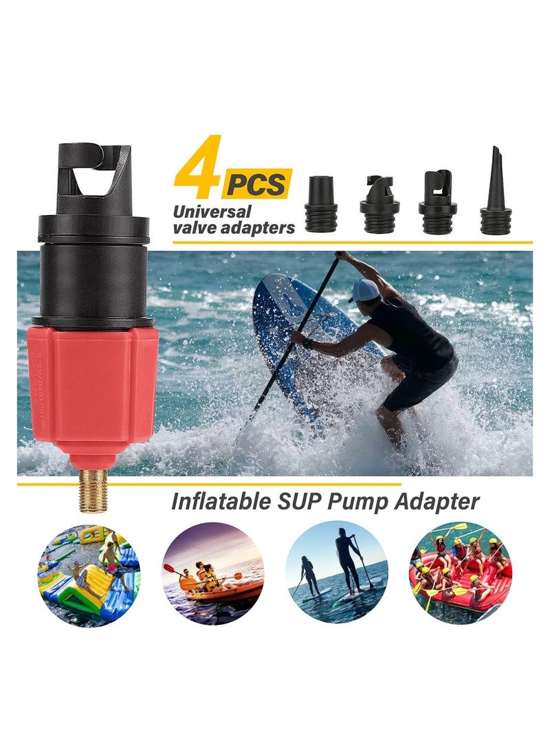 Generic 4 Nozzles Sup Pump Adaptor Air Pump Converter, Boat Air Valve Adaptor Kit, Inflatable Pump Adaptors for Inflatable Boat, Stand Up Paddle Board,Kayak Dinghy, Inflatable Bed  - Image 2