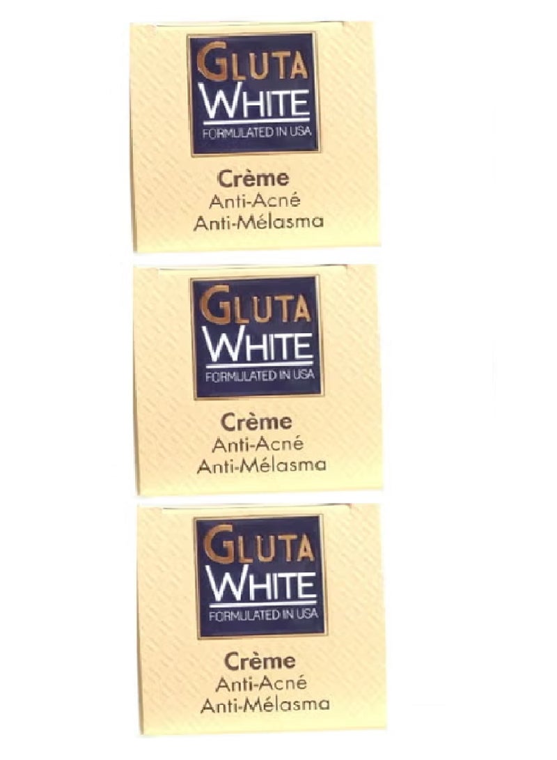 Gluta White 3 pieces Anti- Acne and Anti-Melasma Cream 3X 15gm - Image 2