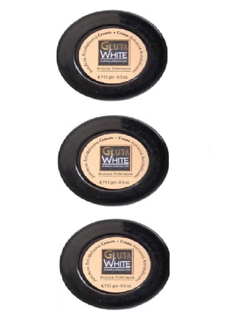 Gluta White 3 pieces Anti- Acne and Anti-Melasma Cream 3X 15gm - Image 3