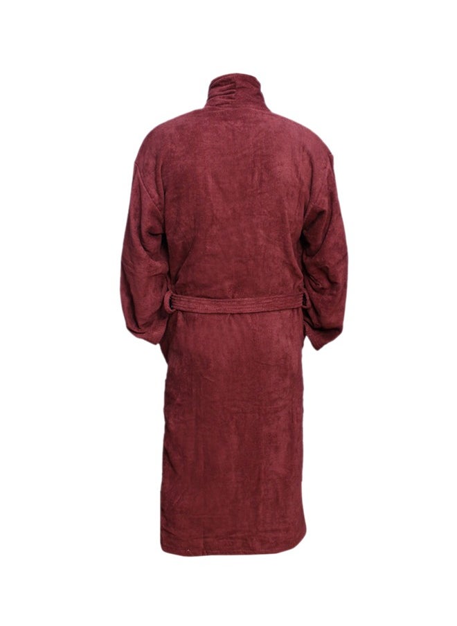 AZM - Bathrobe – 400 GSM 100% Cotton Terry Silky Soft Spa Quality Comfort – Shawl Collar & Pocket S/M - Image 1