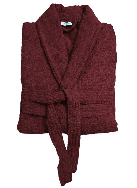 Bathrobe – 400 GSM 100% Cotton Terry Silky Soft Spa Quality Comfort – Shawl Collar & Pocket S/M