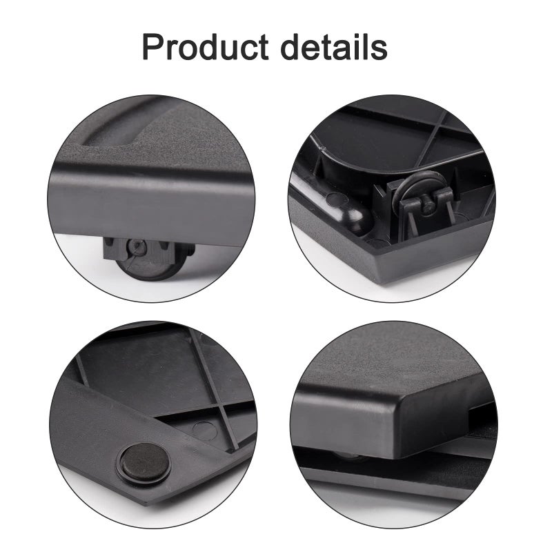 Bruvoalon Bruvoalon Kitchen Appliance Sliding Tray, Slider for Coffee Pot, Coffee Maker, Toaster, KitchenAid Mixer, Blenders and Air Fryer, Coutertop with Rolling Wheels (2 Pack)  - Image 3