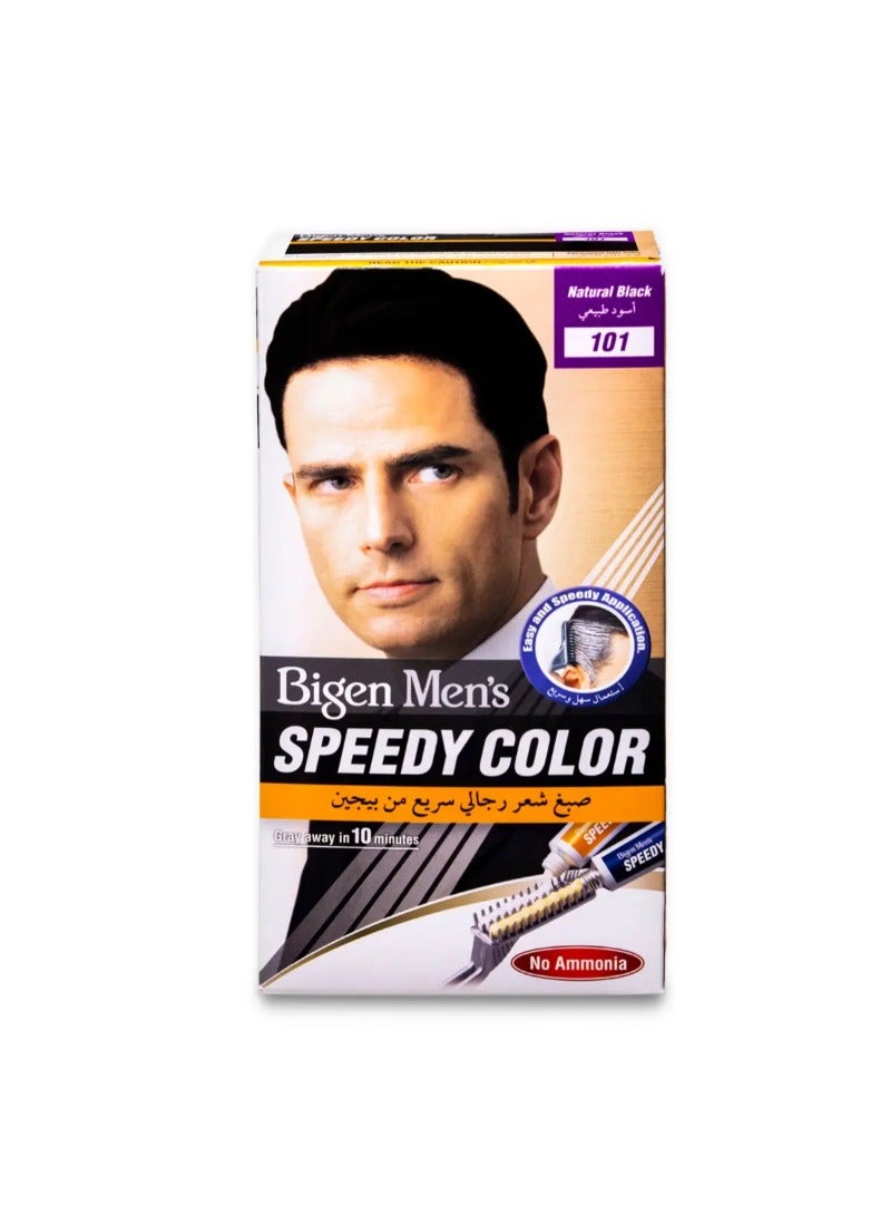 Bigen Hair Color Mens Speedy Natural Black 101 - Image 2