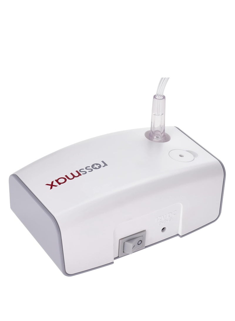 روزماكس جهاز استنشاق بمكبس روزماكس  ان بي 60 صغير الحجم محمول وفعال لعلاج مشاكل التنفس والربو جهاز استنشاق روزماكس نيبولايزر بمكبس جهاز استنشاق صغير الحجم علاج الربو جهاز طبي محمول جهاز استنشاق للأطفال والكبار علاج مشاكل التنفس أجهزة تنفس فعالة - Image 2