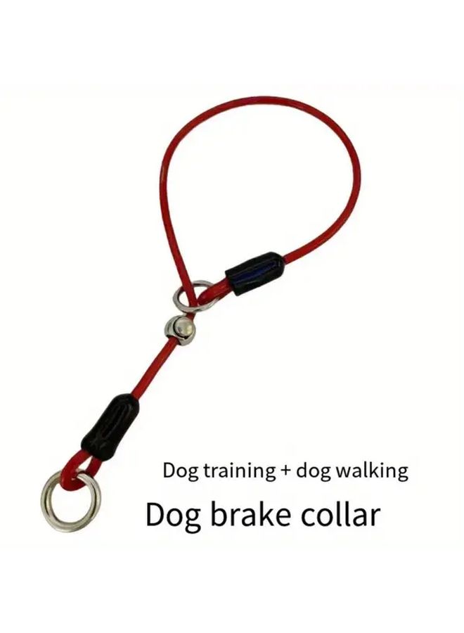 Red Thick 5mm P Collar Size L Anti Pull Training Neck Cover For Dogs Walking - Image 1