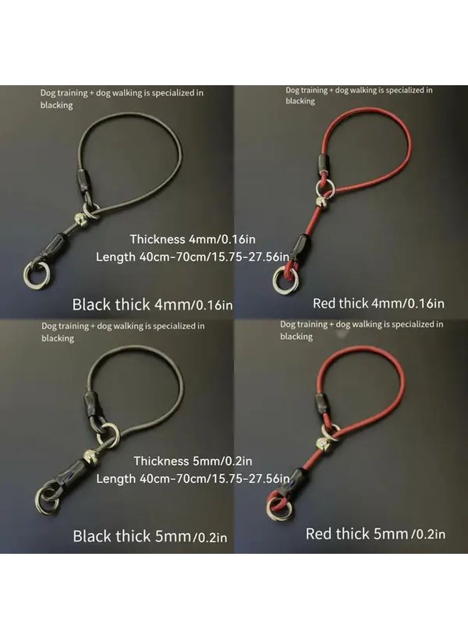 Red Thick 5mm P Collar Size L Anti Pull Training Neck Cover For Dogs Walking - Image 2
