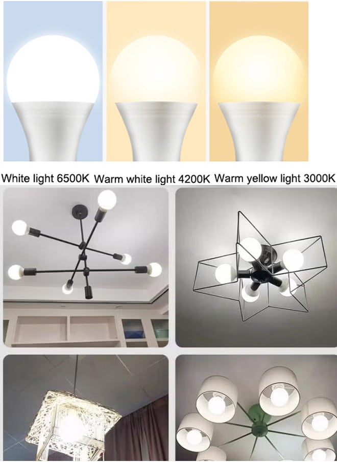 Generic LED Globe Bulb 12W Light Bulbs Equivalent Bulbs Base Light Bulb for Ceiling Fan Home Lighting Energy Saving Lamp Pendant Lamp Household Lighting Clear White Light Yellow Warm Light Three Color Dimming  - Image 3