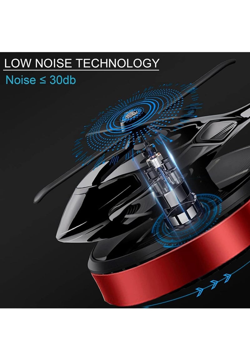 Helicopter Car Air Freshener, Rotating Solar Car Perfume – Osmanthus & Vanilla Scent, Airplane Design – Unique Auto Air Freshener for Car, Home, and Office – Eco-Friendly & Stylish Aromatherapy