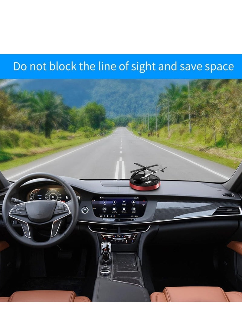 Helicopter Car Air Freshener, Rotating Solar Car Perfume – Osmanthus & Vanilla Scent, Airplane Design – Unique Auto Air Freshener for Car, Home, and Office – Eco-Friendly & Stylish Aromatherapy
