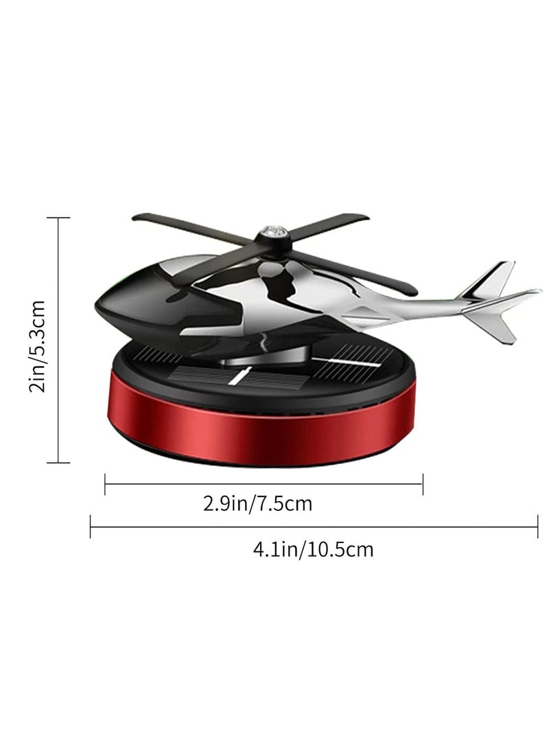 Helicopter Car Air Freshener, Rotating Solar Car Perfume – Osmanthus & Vanilla Scent, Airplane Design – Unique Auto Air Freshener for Car, Home, and Office – Eco-Friendly & Stylish Aromatherapy