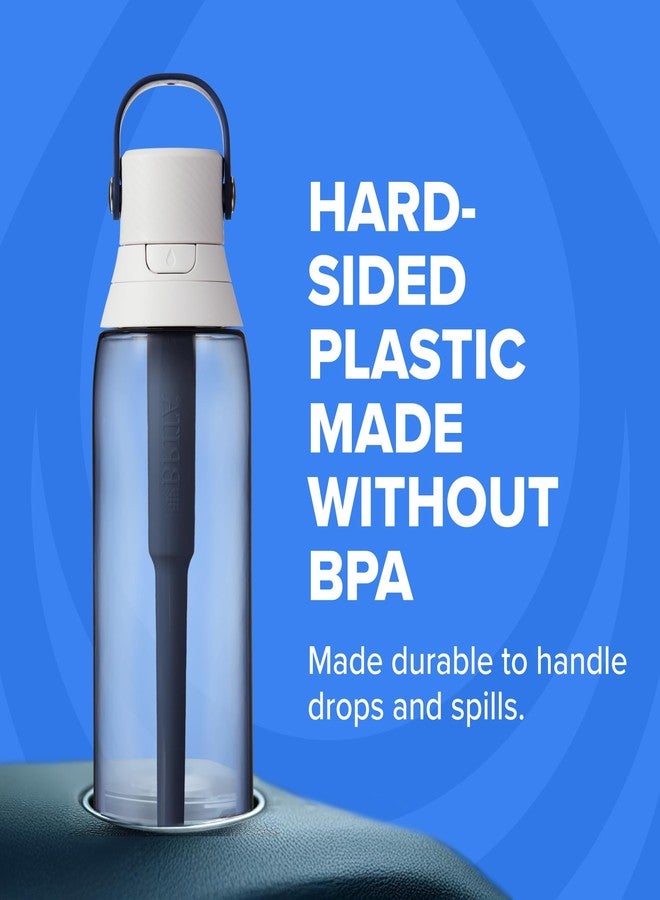 Brita Hard-Sided Plastic Premium Filtering Water Bottle, BPA-Free, Reusable, Replaces 300 Plastic Water Bottles, Filter Lasts 2 Months or 40 Gallons, Includes 1 Filter, Blush - 26 oz - Image 5