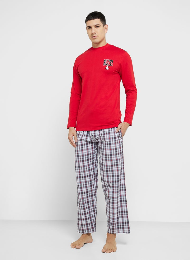 Robert Wood Nightwear T-Shirt & Pants Sets  - Image 1