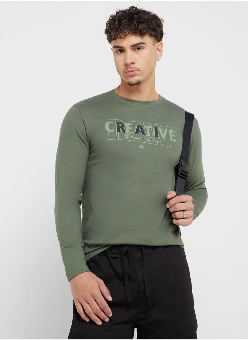 Seventy Five Basics Graphic Long Sleeve T-Shirt