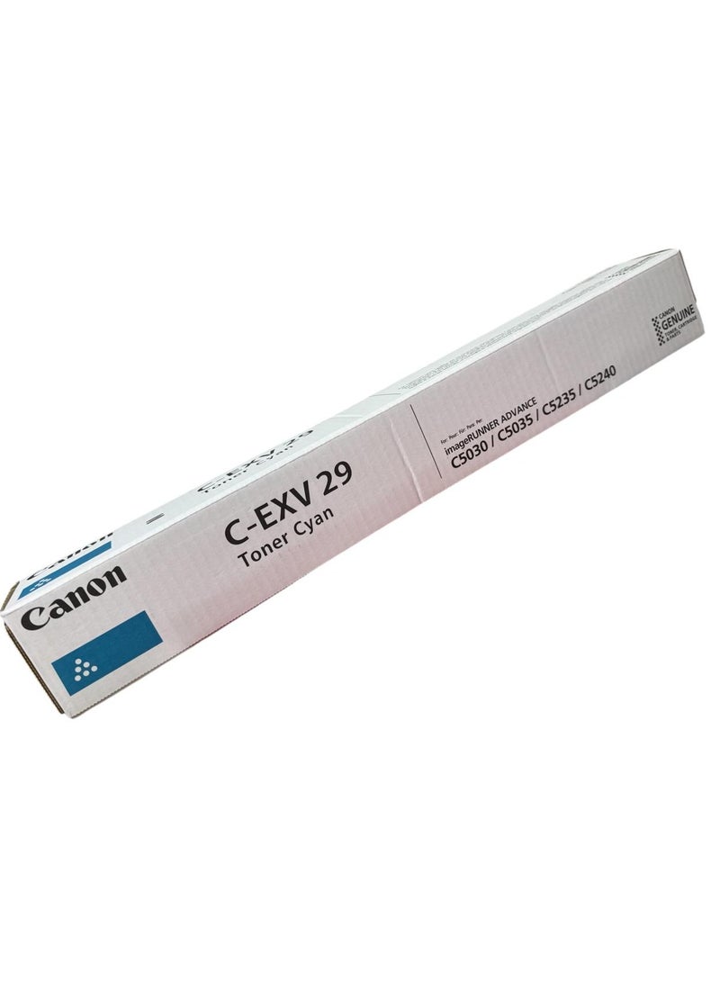 Canon Toner C-EXV 29 26,000 Pages yield / C5030/C5035/C5235/C5240 | Cyan - Image 1