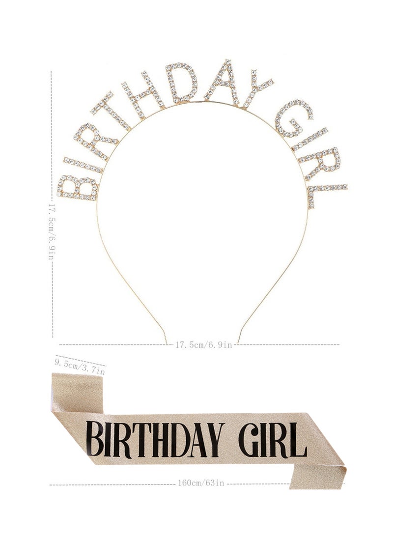 Girl Birthday Sash And Rhinestone Tiara Set - Image 3