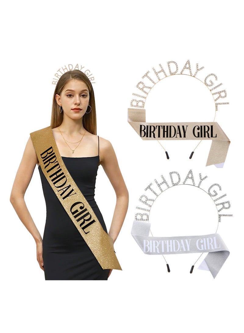 Girl Birthday Sash And Rhinestone Tiara Set - Image 5