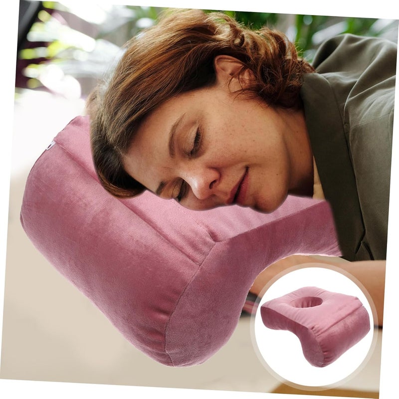 Supple Nap Pillow for Comfortable Face Down Sleeping Ergonomic Office Cushion for Travel School Use Thick Memory Design for Napping at Desk Home - Image 5